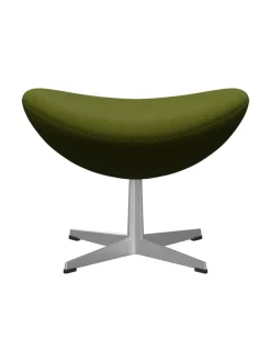 3127 Fodskammel til Ægget af Arne Jacobsen læder<Fritz Hansen Discount
