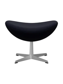 3127 Fodskammel til Ægget af Arne Jacobsen læder<Fritz Hansen Discount