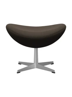 3127 Fodskammel til Ægget af Arne Jacobsen læder<Fritz Hansen Discount