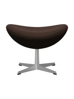 3127 Fodskammel til Ægget af Arne Jacobsen læder<Fritz Hansen Discount