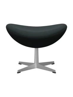 3127 Fodskammel til Ægget af Arne Jacobsen læder<Fritz Hansen Discount