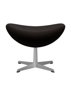 3127 Fodskammel til Ægget af Arne Jacobsen læder<Fritz Hansen Discount