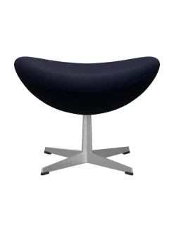 3127 Fodskammel til Ægget af Arne Jacobsen læder<Fritz Hansen Discount