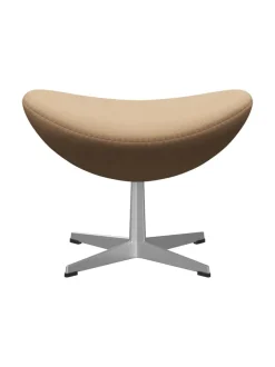 3127 Fodskammel til Ægget af Arne Jacobsen læder<Fritz Hansen Discount