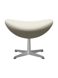 3127 Fodskammel til Ægget af Arne Jacobsen læder<Fritz Hansen Discount