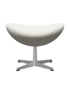 3127 Fodskammel til Ægget af Arne Jacobsen læder<Fritz Hansen Discount