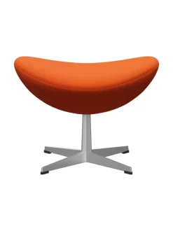 3127 Fodskammel til Ægget af Arne Jacobsen læder<Fritz Hansen Discount