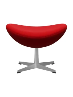 3127 Fodskammel til Ægget af Arne Jacobsen læder<Fritz Hansen Discount