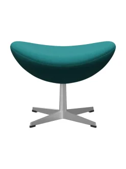 3127 Fodskammel til Ægget af Arne Jacobsen læder<Fritz Hansen Discount