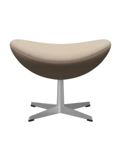 3127 Fodskammel til Ægget af Arne Jacobsen læder<Fritz Hansen Discount