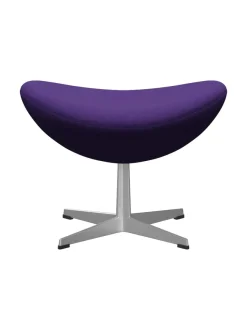 3127 Fodskammel til Ægget af Arne Jacobsen læder<Fritz Hansen Discount