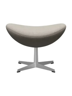 3127 Fodskammel til Ægget af Arne Jacobsen læder<Fritz Hansen Discount