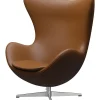 3316 Ægget af Arne Jacobsen læder<Fritz Hansen Discount