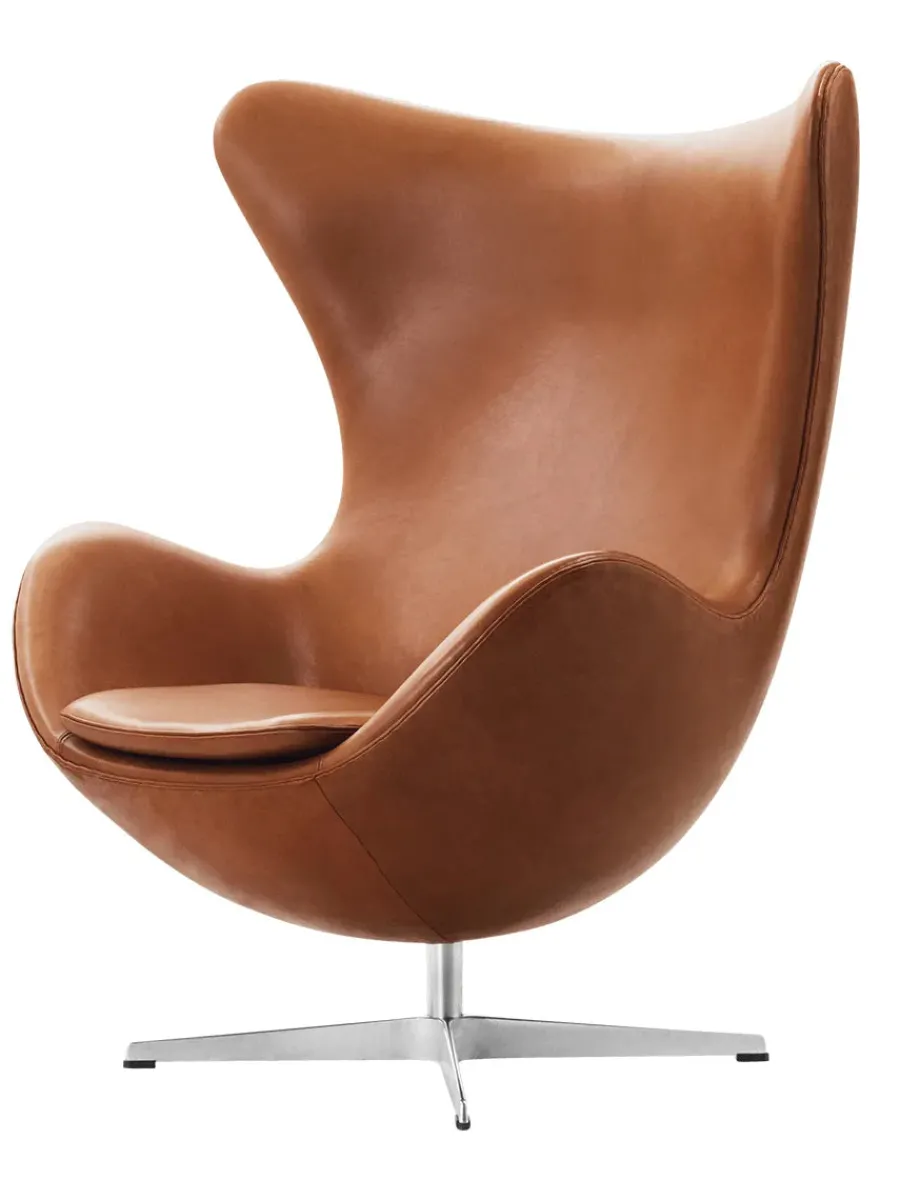 3316 Ægget af Arne Jacobsen læder<Fritz Hansen Discount