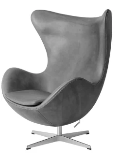 3316 Ægget af Arne Jacobsen læder<Fritz Hansen Discount
