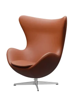 3316 Ægget af Arne Jacobsen læder<Fritz Hansen Discount