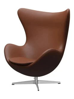 3316 Ægget af Arne Jacobsen læder<Fritz Hansen Discount