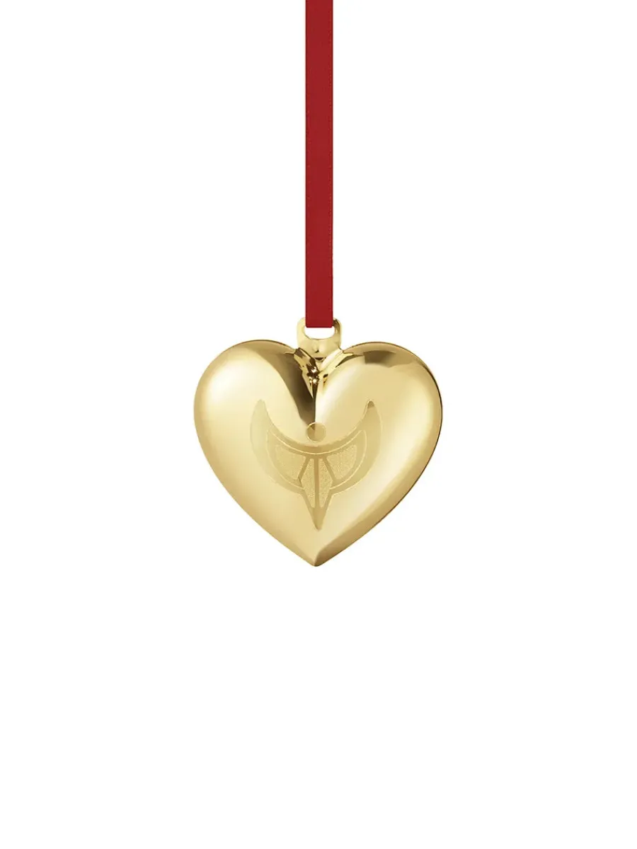 2024 Julehjerte, guldbelagt messing fra<Georg Jensen New