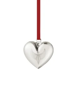 2024 Julehjerte, palladiumbelagt messing fra<Georg Jensen Discount