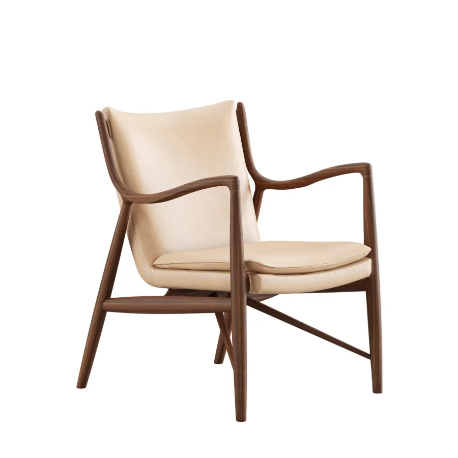 45 Lænestol, eg olie af Finn Juhl<House of Finn Juhl Online