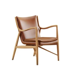 45 Lænestol, eg olie af Finn Juhl<House of Finn Juhl Online