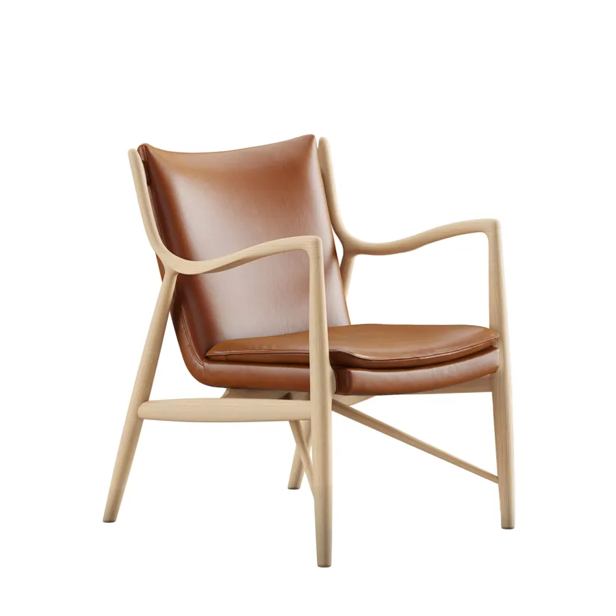 45 Lænestol, eg olie af Finn Juhl<House of Finn Juhl Online