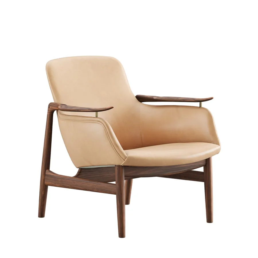 53 Lænestol, valnød af Finn Juhl<House of Finn Juhl New