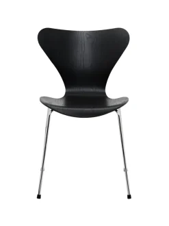 3107 stol i sort ask af Arne Jacobsen<Fritz Hansen New