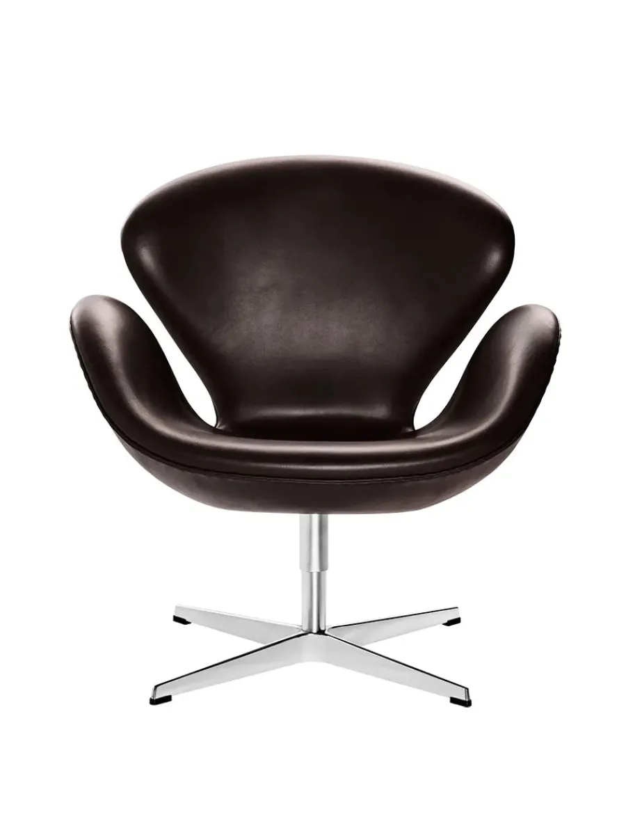3320 Svanen i læder af Arne Jacobsen<Fritz Hansen Best