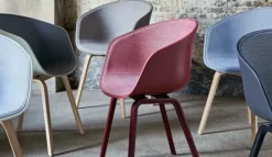 About a Chair AAC22 forsidepolstret, hvid skal fra<HAY Sale