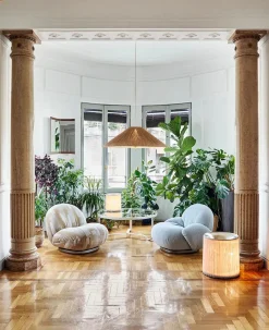 Adnet Coffee Table Ø100 cm, cream fra<GUBI