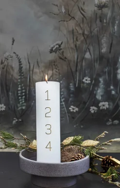 Adventslys, sorte tal fra<Kunstindustrien Hot