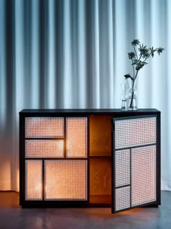 Air Sideboard, black/cane fra<Design House Stockholm New