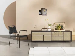 Air Sideboard Low, black/cane fra<Design House Stockholm Hot