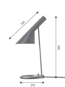 AJ bordlampe, mørk grå fra<Louis Poulsen Outlet