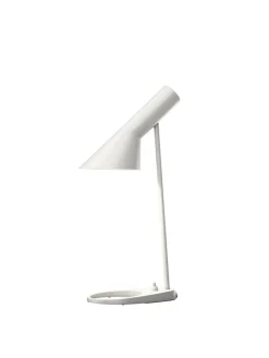 AJ Mini Table Lamp, grey/brass af Arne Jacobsen<Louis Poulsen Best