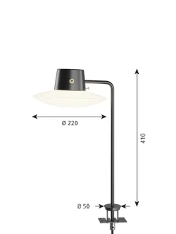 AJ Oxford 410 Bordlampe på pind fra<Louis Poulsen New