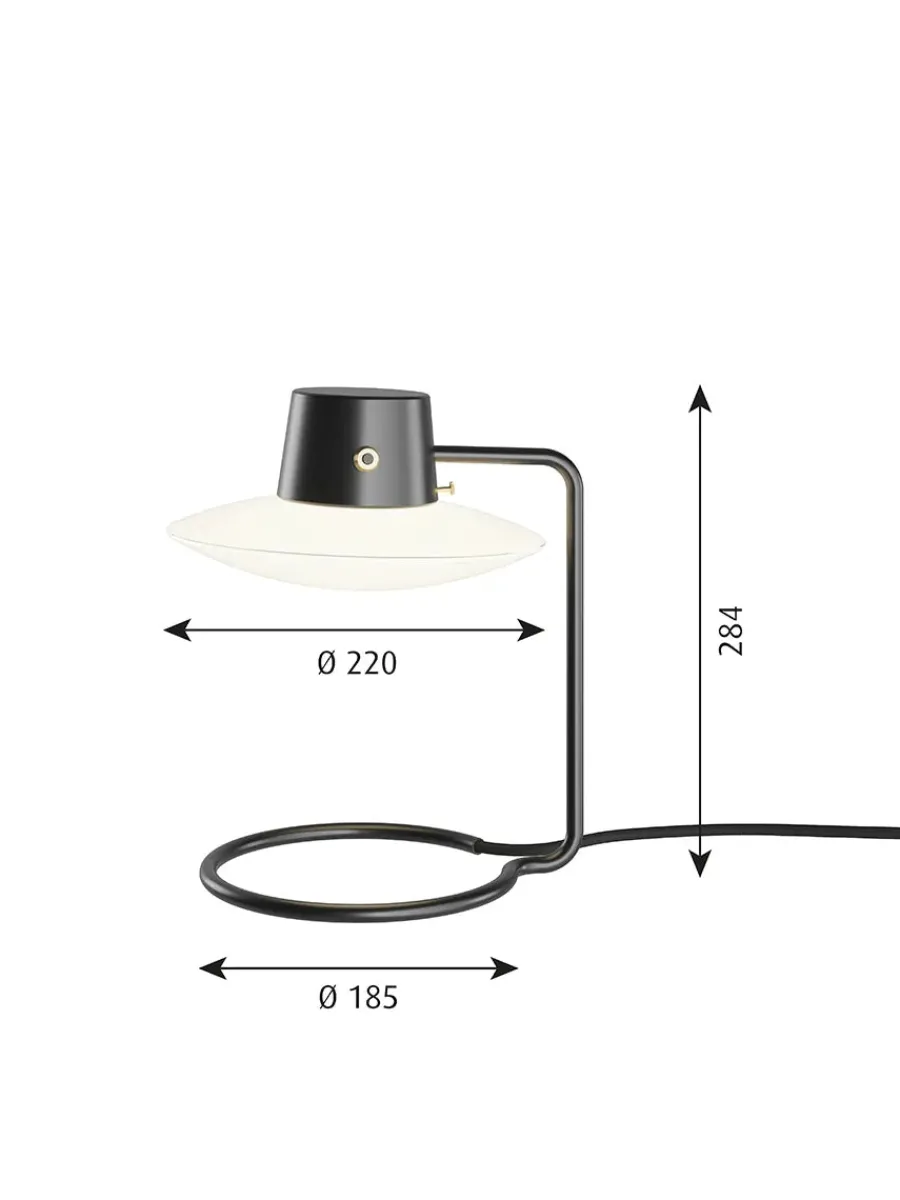 AJ Oxford 410 Bordlampe på pind fra<Louis Poulsen New