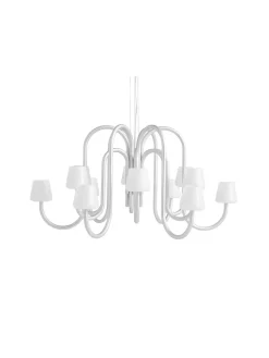 Apollo Chandelier 745, hvid opalglas fra<HAY Best