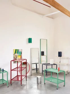 Arcs Mirror Rectangle M, green fra<HAY Online