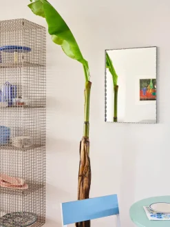 Arcs Mirror Rectangle M, green fra<HAY Online