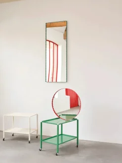Arcs Mirror Rectangle M, green fra<HAY Online