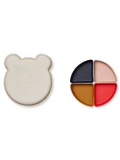 Arne ruminddelt tallerken, Mr bear sandy multi mix fra<Liewood