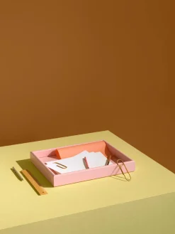 Arrange Trays TRSET1, amber/acacia fra<Montana Best