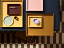 Arrange Trays TRSET1, amber/acacia fra<Montana Best