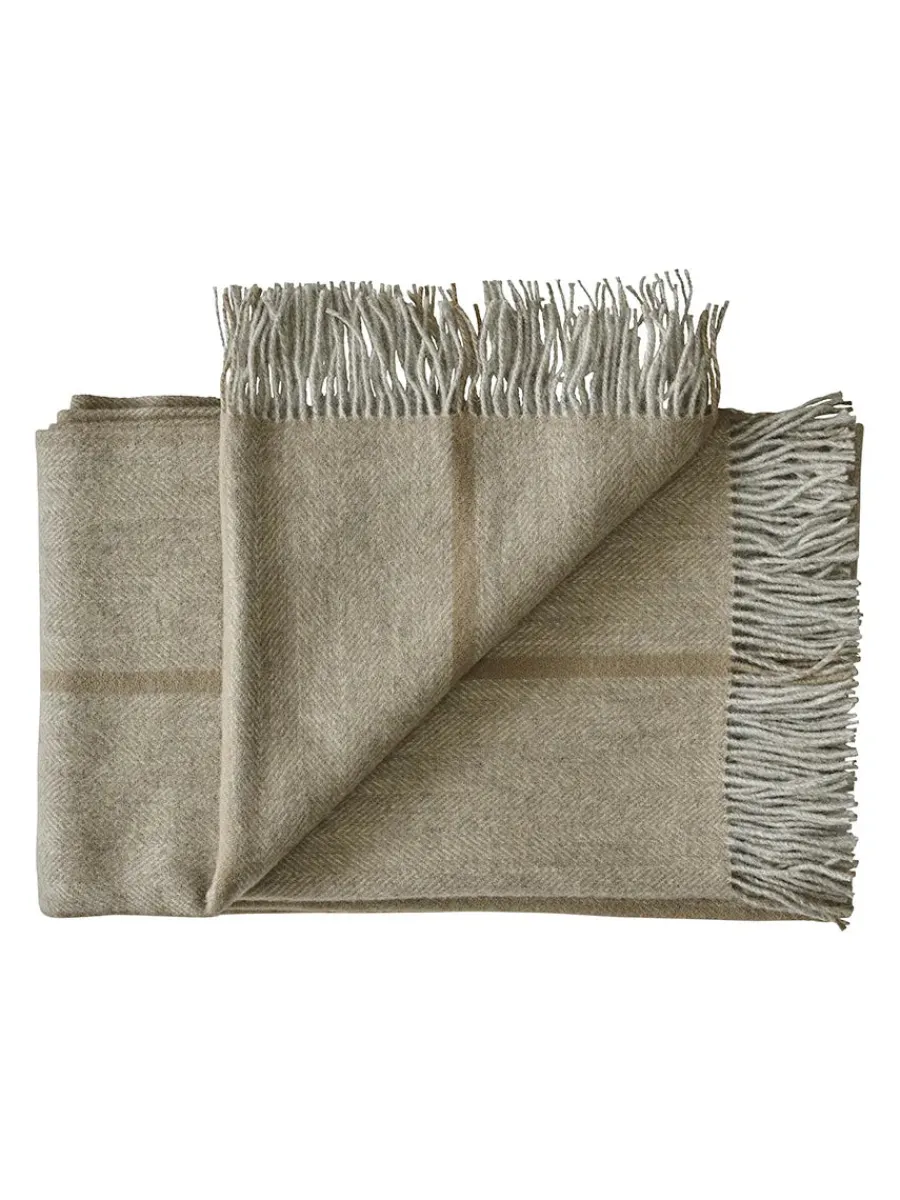 Askø Plaid, dark grey fra<Silkeborg Uldspinderi Outlet