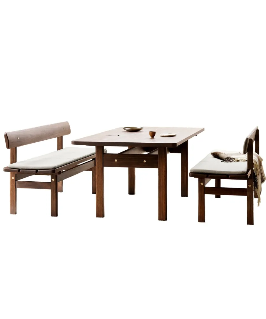 Asserbo sæt, spisebord og bænke inkl. hynder, af Børge Mogensen<Jacobsen Plus New