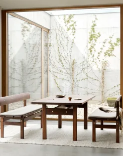 Asserbo sæt, spisebord og bænke inkl. hynder, af Børge Mogensen<Jacobsen Plus New