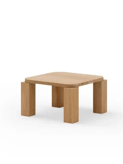 Atlas Sofabord 600x600, Natural Oak fra<New Works Clearance