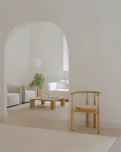 Atlas Sofabord 820x820, Unfilled Travertine fra<New Works Hot